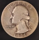 1936 S WASHINGTON QUARTER FROM AN OLD COLLECTION | LOT BB-168
