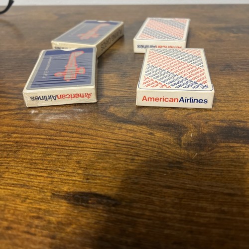Lot Of Four American Airlines Playing Cards Vintage - Picture 3 of 7