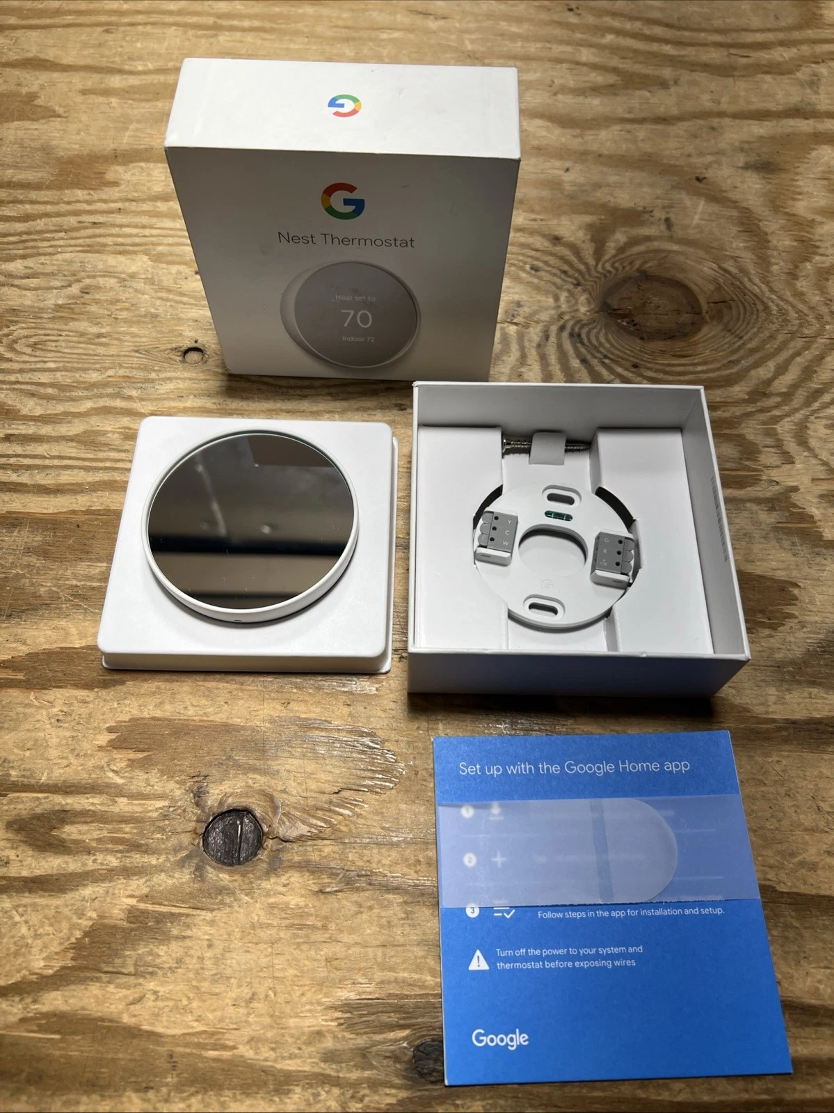 Google Nest Smart Learning Thermostat GA01334-US White