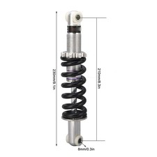 Impact Resistant Rear Shock Absorber For Dirt Pit Bike ATV Go Kart RIVS