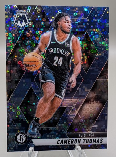 2024-25 Panini Mosaic - Cameron Thomas #8 Choice White Mosaic Prizm /35