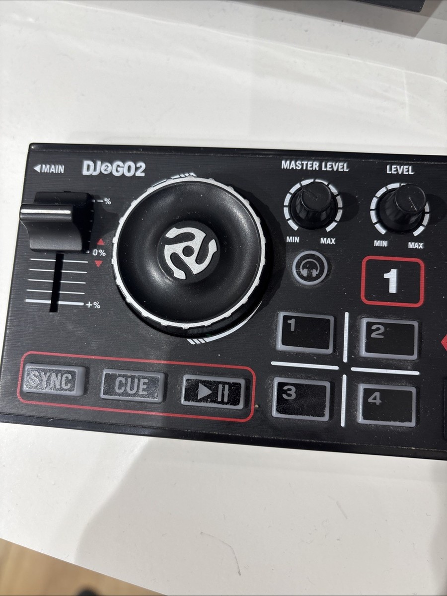 Numark DJ2GO2 Touch Pocket DJ Controller With Audio Interface for