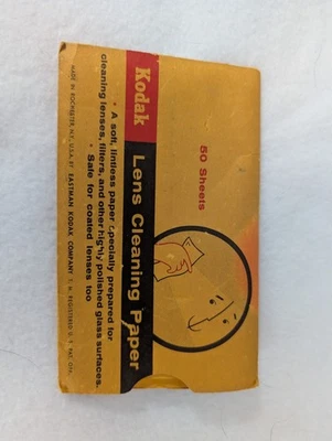 Kodak Lens Cleaning Paper Vintage Packet Rochester NY Partial Sheets - Image 1 of 3