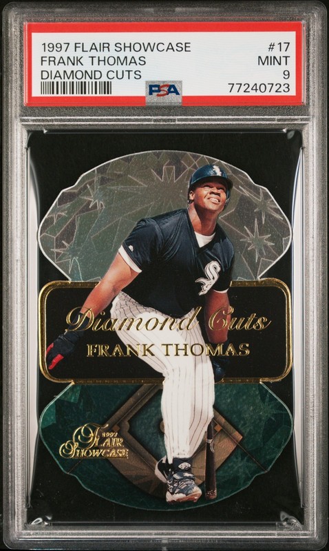 1997 Flair Showcase Diamond Cuts #17 Frank Thomas Diamond Cuts PSA 9