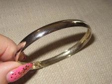 Sterling Silver Designer FAS Classic Bangle Bracelet