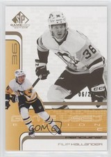 2022 Upper Deck SP Game Used 2001-02 Retro Rookies Gold 6/25 Filip Hallander b8c