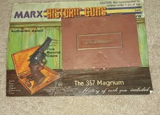 Miniature Vintage Antique Historic Guns By Marx .357 Magnum Cap Gun Toy MOC