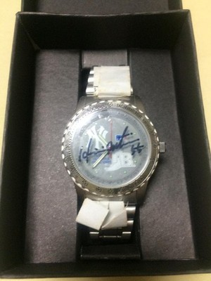 Hideki Matsui #55 handsignierte 2004 MLB Tokyo Dome Opening Game Watch