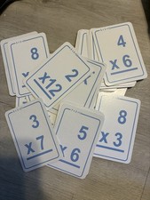 Multiplication Flash Cards 46 double-sided So 92 Total Math Problems