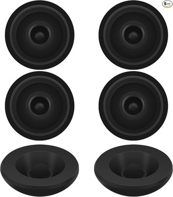 6PCS Rubber Grease Plugs and 1.98'' I.D. Metal Dust Caps for Bearing Buddy & EZ L