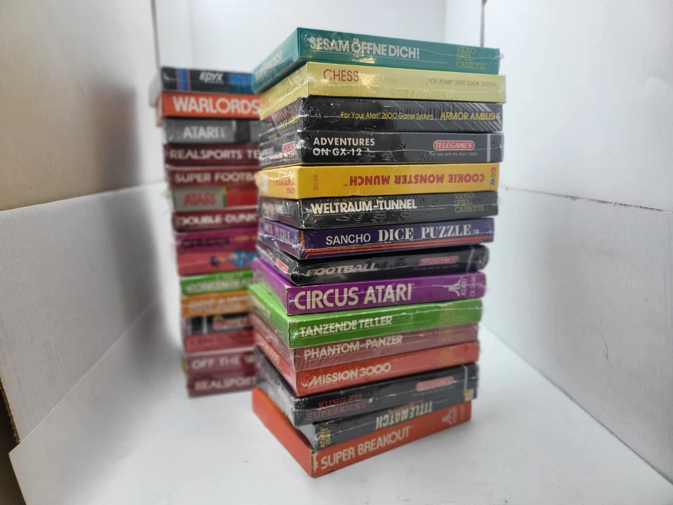 30 WHOLESALE LOT OF ORIGINAL NEW PAL GAMES FOR ATARI 7800 + 2600 + PLUS #12C - Image 4 of 4