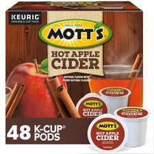 Motts Hot Apple Cider, Keurig K-Cup Pod, 48 Count