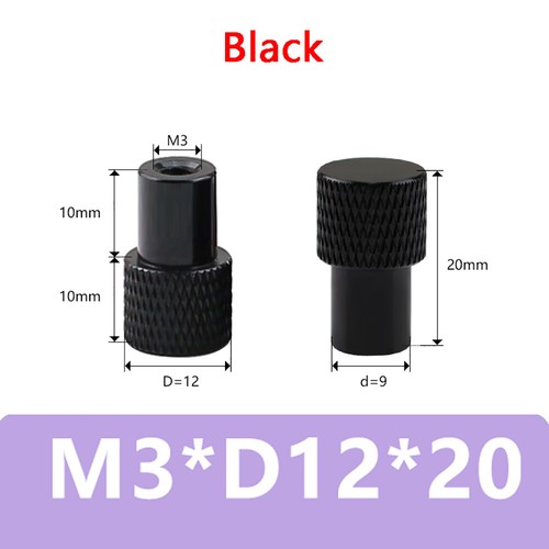 Knurled Thumb Nuts Aluminum Alloy Blind Hole Knob Nut M2.5 M3 M4 M5 M6 M8 M10 - Picture 28 of 92