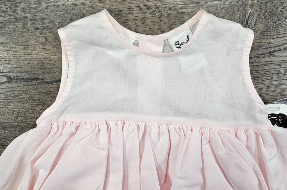 Ropa Bebé Niña Nuevo Vestido Sarah Louise 3 Meses Rosa Pálido Foto 2 de 4