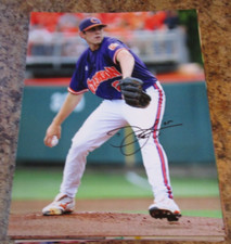 DOMINIC LEONE CLEMSON TIGERS SIGNED 8X10 GLOSSY PHOTO (A) LOS ANGELES ANGELS