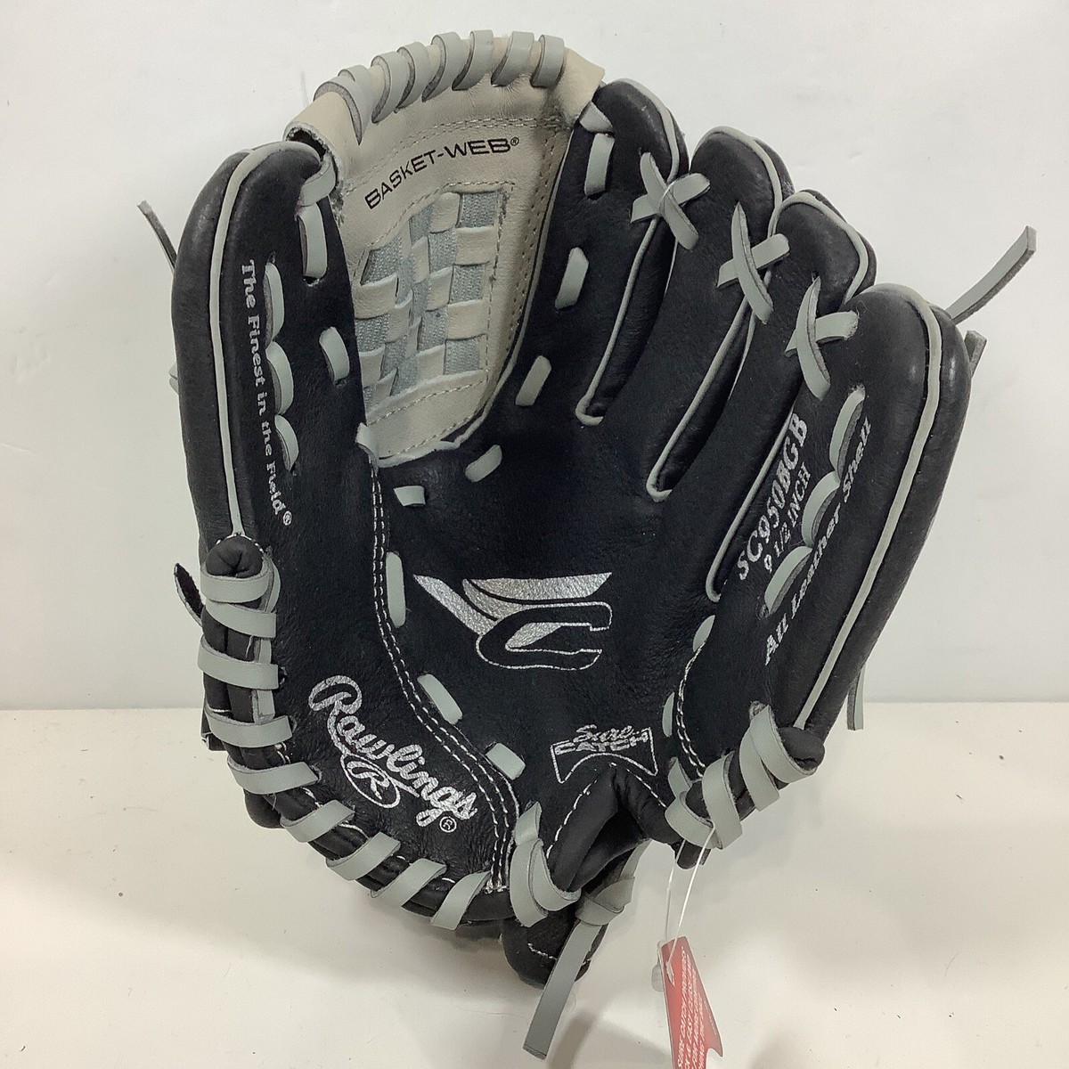 Rawlings 9.5 RHT Youth Baseball Glove Basket Web SC950BGB Age 3-5