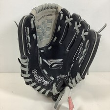 Rawlings 9.5 RHT Youth Baseball Glove Basket Web SC950BGB Age 3-5 Black Leather