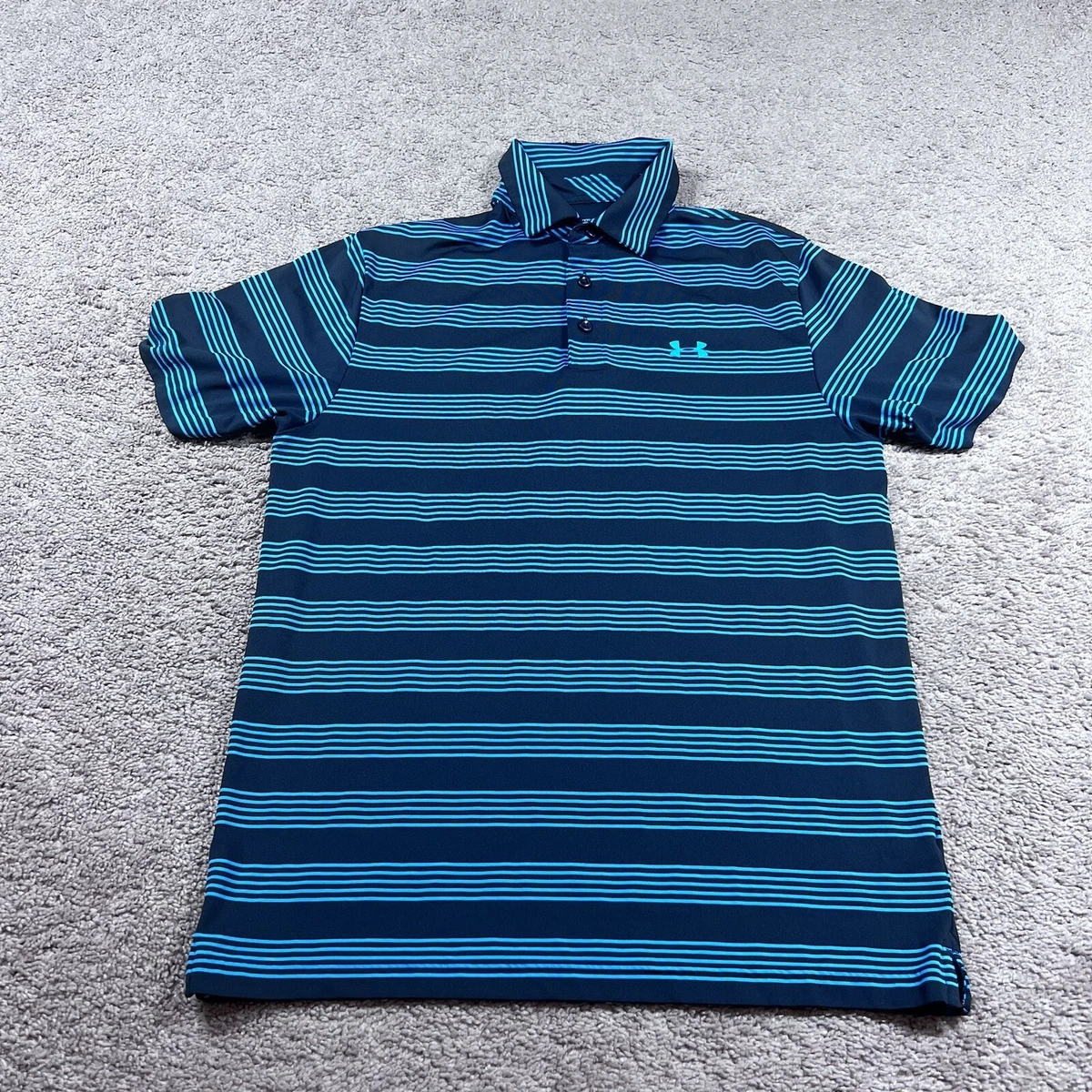 Under armour striped polo shirts sale
