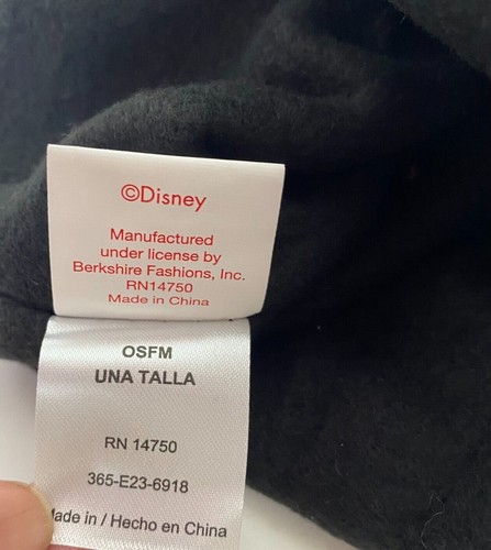 Disney Mickey Mouse Toddler Hat & Mittens Set One Size Red/Black NWT - Picture 5 of 9