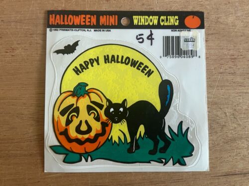 Halloween Mini Fenster klammer Hexe schwarze Katze Jack O Laterne Skelett Lot 1992 Vintage - Bild 3 von 14