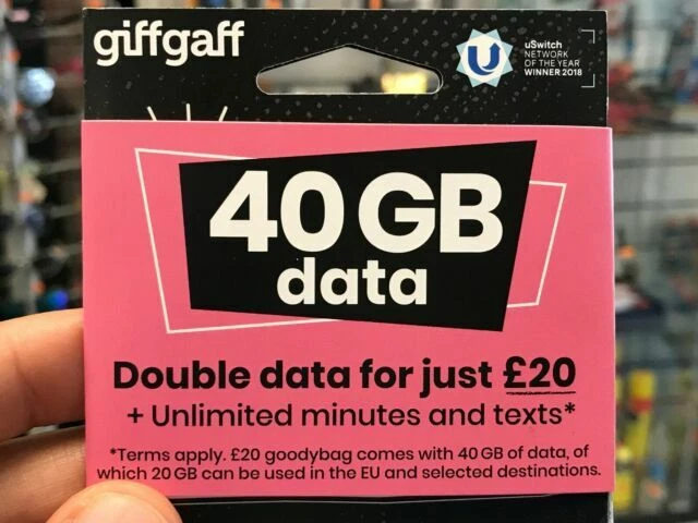 giffgaff 3G Mobile Phone SIM Cards