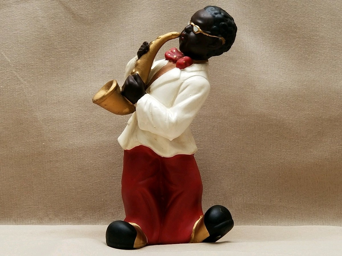 Vintage Hand Painted Porcelain Jazz Figurines New Orleans