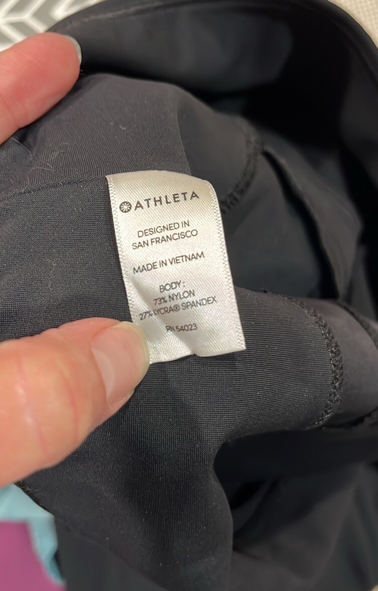 Athleta Medium Solid Black Stellar Tight Trouser … - image 13