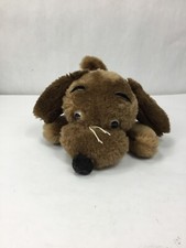 Vintage 1973 R Dakin 10  Drooper Dog BROWN Stuffed Plush Puppy Dog