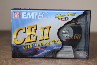EMTEC CE II 60 Audiokassette MC Music Cassette Position Chrome NEU & UNBENUTZT