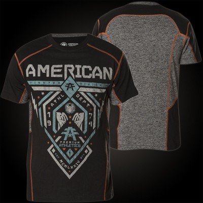 AMERICAN FIGHTER Affliction T-Shirt Fairbanks Schwarz/Grau T-Shirts