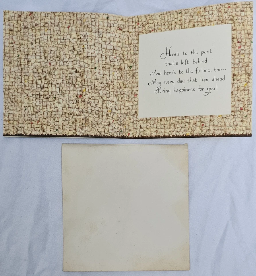 Vintage Unused Hall Bros Hallmark Greeting Card 1950's Congratulations Graduate - Image 3 of 4