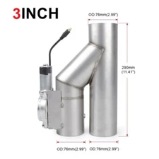 3 inch Electric Exhaust Downpipe Y-Pipe Valve CONTROLLER REMOTE KIT