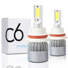 9004 HB1 LED Headlight Bulb Conversion Kit High Low Beam 100W 20000LM 6000K 2Pcs