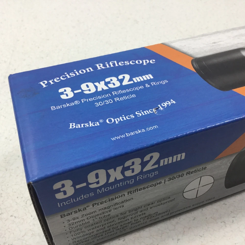 BARSKA AC13087 3-9X32mm Ciervo Mira para Rifle 30/30 Retícula Sin Niebla IMPERMEABLE Nuevo Foto 2 de 4