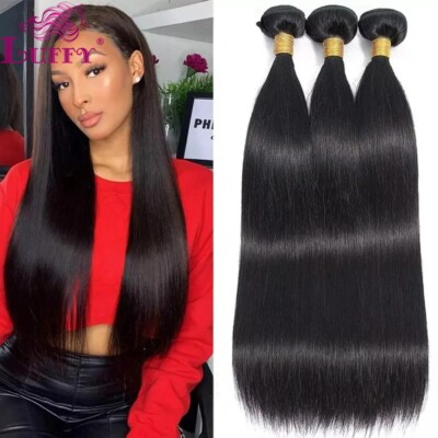 20Inch Brazilian Straight Human Hair Bundles Remy Hair Extensions Weft Hair