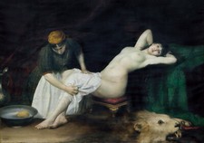 Vlaho Bukovac - La Grande Iza Giclee Fine Art Print on Canvas Wall Decor 36"