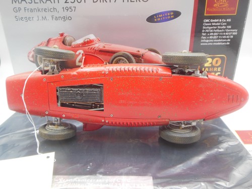 CMC M-148 Maserati 250F Dirty Hero GP Frankreich 1957 Sieger J.M. Fangio 1:18 - Picture 7 of 13
