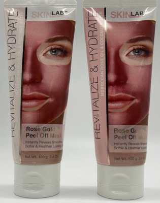 2PK SkinLab By BSL Rose Gold Peel Off Mask ~3.4 OZ EACH ~ SEALED ~ FAST SHIP