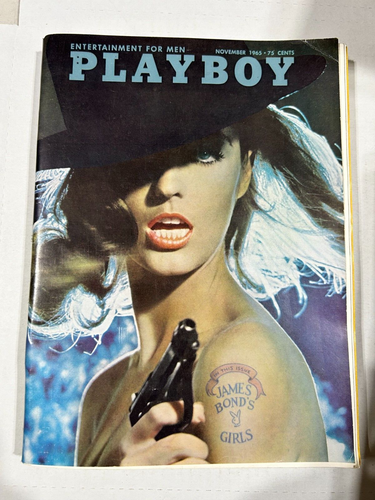 PLAYBOY MAGAZIN NOVEMBER 1965 PAT RUSSO PMOM CENTERFOLD, JAMES BOND GIRLS