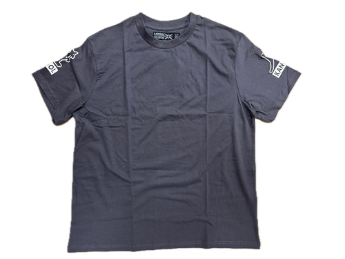 Kangol Gothic Tee T-Shirt in CharcoalThe Tennis Tee is a casual cut & sew t-shir - Picture 5 of 6