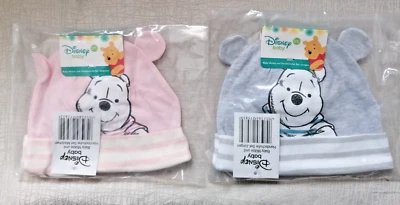 DISNEY BABY Disney Winnie Pooh Baby Mütze & Handschuhe Junge Mädchen rosa oder grau
