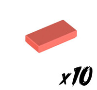 10X Lego 3069 • 1X2 Tile • Fliese • Korall • Coral