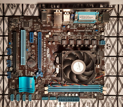 ASUS F1A55-M LX PLUS Micro ATX Motherboard w/ AMD FM1 A4-3400 CPU, Backplate