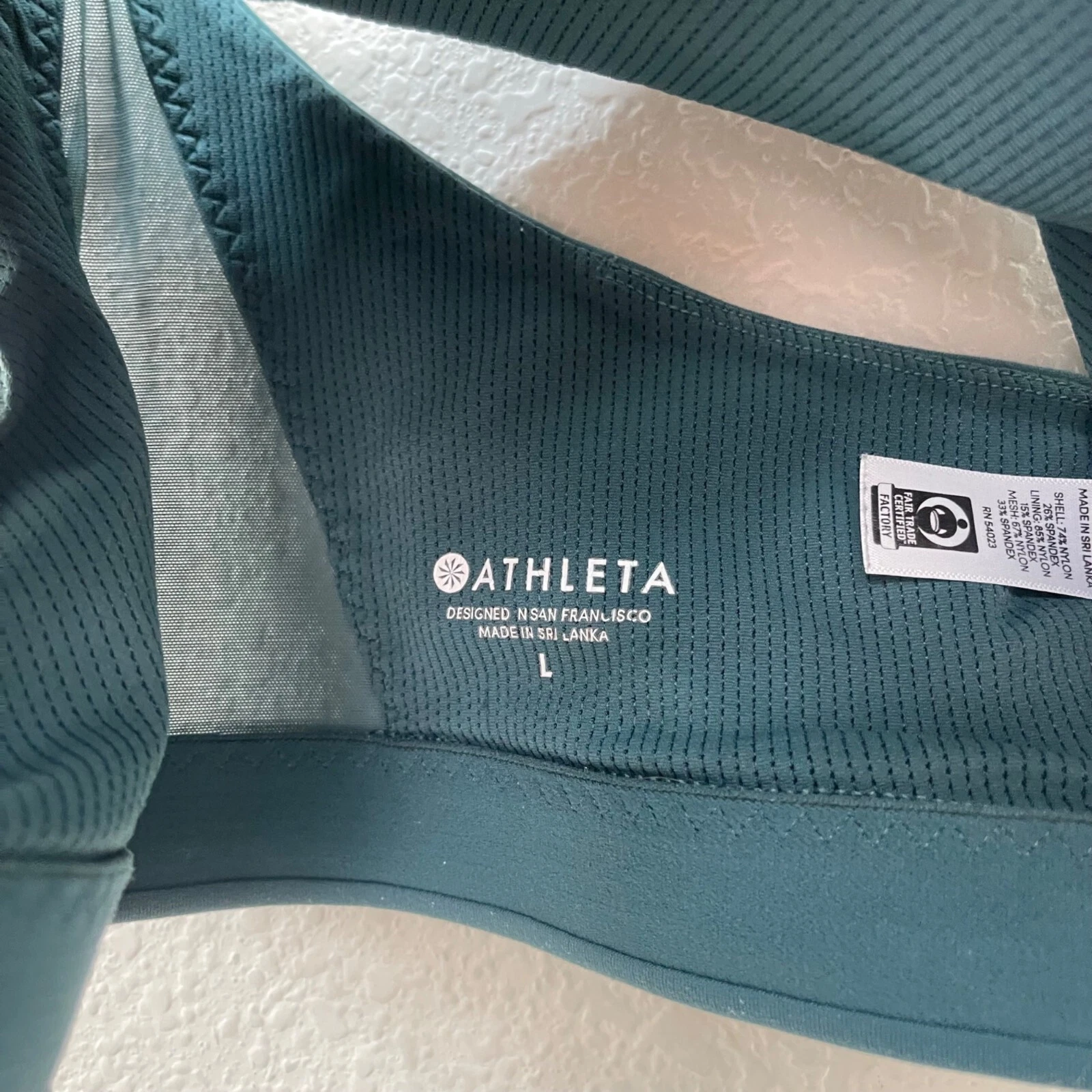 athleta dark adjustable strap no pads tank-bra
