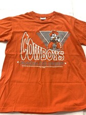 Vintage Vtg 90s Oklahoma State University T Shirt Cowboys Sz L Made In USA 1992