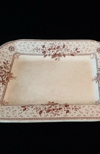 Mel Rose Cliff England Antique Serving Dish Bone China Porcelain Platter Melrose - Picture 4 of 12