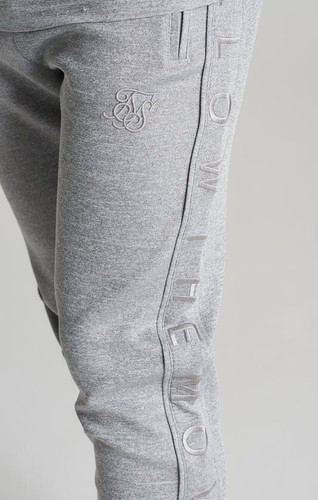 SikSilk Boys Grey Marl Panelled Jogger 7-8 Years - Picture 3 of 6