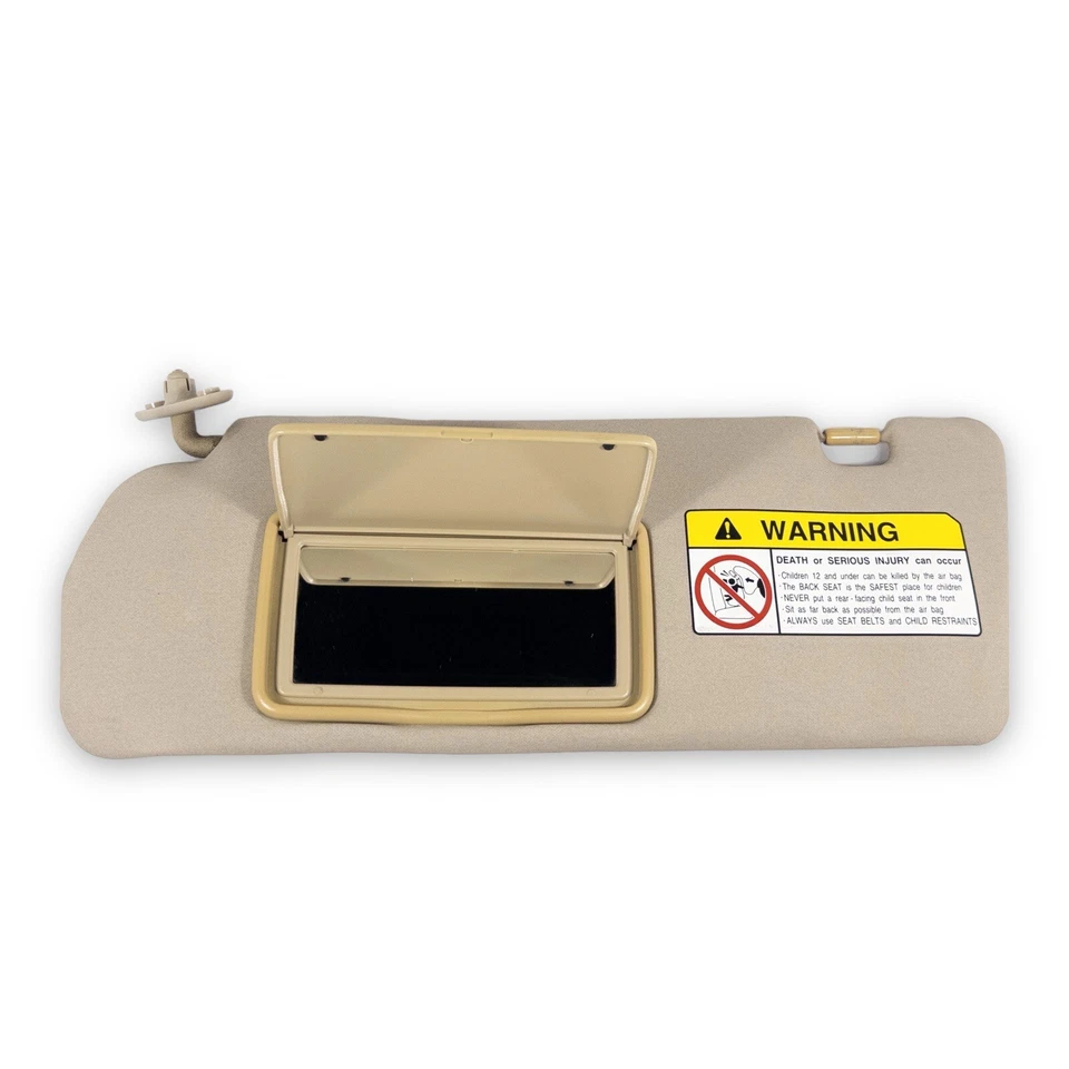 1997-1999 Mitsubishi Montero Sport Driver Left Side Sun Visor Tan - Image 2 of 4