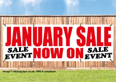 THESIGNSTORE JANUARY SALE NOW ON SHOP SIGN BANNER OUTDOOR POSTER waterproof PVC with Eyelets