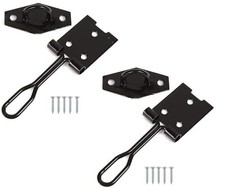 TERF® Wire Hasp and Staple Set Black 75mm [ 3 inch ] including Fixing Screw Fo